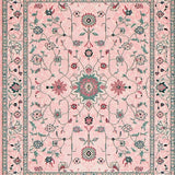 Ultra Soft Area Rug, Non Slip, Stain Resistant, Washable Area Rugs for Living Room, Bedroom, Modern Rustic Geometric Aesthetic(Pink)