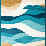 Whimsical Surfboard Motif Floor(Beige)