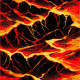 Ultra Soft Area Rug, Non Slip, Stain Resistant, Washable Area Rugs for Living Room, Bedroom, Vivid Abstract Magma Design(Red)