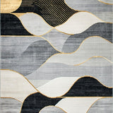 Stylish Monochrome Abstract Composition(Gray)