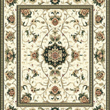 Olive and Beige with Timeless Decorative Floral(Beige)