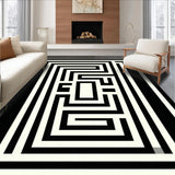 Elegant Geometric Patterned Accent(White)