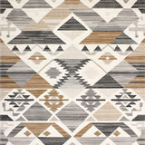 Ultra Soft Area Rug, Non Slip, Stain Resistant, Washable Area Rugs for Living Room, Bedroom, Premium Boho Inspired Neutral with Artistic Geometric Elements(Gray)