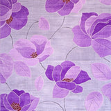Ultra Soft Area Rug, Non Slip, Stain Resistant, Washable Area Rugs for Living Room, Bedroom, Dreamy Plush Blossom Arrangement(Purple)
