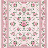Ultra Soft Area Rug, Non Slip, Stain Resistant, Washable Area Rugs for Living Room, Bedroom, Lively Colorful Garden Aesthetic(Pink)