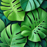 Ultra Soft Area Rug, Non Slip, Stain Resistant, Washable Area Rugs for Living Room, Bedroom, Fun Green Leaf Bathtub Rug for Tropical Decor(Green)