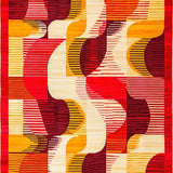 Ultra Soft Area Rug, Non Slip, Stain Resistant, Washable Area Rugs for Living Room, Bedroom, Scandinavian Inspired Bold Patterns(Red)