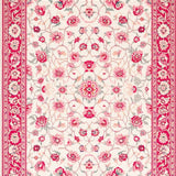 Ultra Soft Area Rug, Non Slip, Stain Resistant, Washable Area Rugs for Living Room, Bedroom, Tranquil Vintage Flower Style(White)