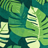 Tropical Leaf Motif Elegance(Green)