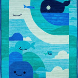 Fun Teal Whale Graphic Style(Blue)