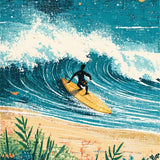 Ultra Soft Area Rug, Non Slip, Stain Resistant, Washable Area Rugs for Living Room, Bedroom, Humorous Surf Board Carpet Tropical Beaches Theme Area Rug(Blue)