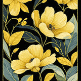Energetic Bright Floral Fusion(Gold)