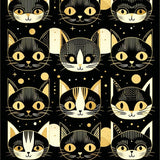 Ultra Soft Area Rug, Non Slip, Stain Resistant, Washable Area Rugs for Living Room, Bedroom, Modern Artistic Animal Head Welcome(Black)