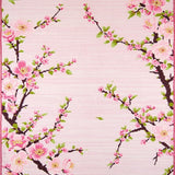 Ultra Soft Area Rug, Non Slip, Stain Resistant, Washable Area Rugs for Living Room, Bedroom, Charming Sakura Floral Motif(Pink)