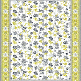 Ultra Soft Area Rug, Non Slip, Stain Resistant, Washable Area Rugs for Living Room, Bedroom, Chic White Blossom Motif(White)