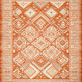 Ultra Soft Area Rug, Non Slip, Stain Resistant, Washable Area Rugs for Living Room, Bedroom, Vivid Herringbone Orange Aesthetic(Orange)