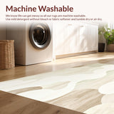 Ultra Soft Area Rug, Non Slip, Stain Resistant, Washable Area Rugs for Living Room, Bedroom, Cloud Memory Foam Area for Gentle Play & Tummy Time Fun(Beige)