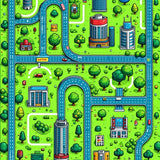Ultra Soft Area Rug, Non Slip, Stain Resistant, Washable Area Rugs for Living Room, Bedroom, Interactive Colorful Children's Game Room Rug(Green)
