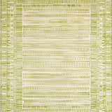 Ultra Soft Area Rug, Non Slip, Stain Resistant, Washable Area Rugs for Living Room, Bedroom, Elegant Area Olive Green & Beige Geometric Design(Green)