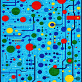 Interactive Round Patterned Accent(Blue)