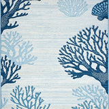 Coastal Coral Wave Motif(Blue)