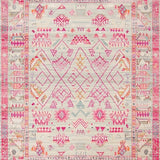 Ultra Soft Area Rug, Non Slip, Stain Resistant, Washable Area Rugs for Living Room, Bedroom, Subtle Neutral Boho Chic Appeal(Pink)