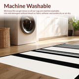 Timeless Contrast Linear Weave Farmhouse Inspired Home Accent(Beige)