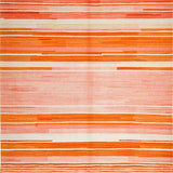 Ultra Soft Area Rug, Non Slip, Stain Resistant, Washable Area Rugs for Living Room, Bedroom, Rustic Orange Blush Design Fusion(Orange)