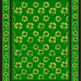Elegant Gold Accented Shamrock Design(Green)