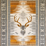 Ultra Soft Area Rug, Non Slip, Stain Resistant, Washable Area Rugs for Living Room, Bedroom, Artistic Neutral Safari Theme(Gold)