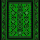 Contemporary Black and Green Ogee(Green)