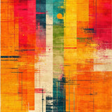 Ultra Soft Area Rug, Non Slip, Stain Resistant, Washable Area Rugs for Living Room, Bedroom, Energetic Modern Artistic Vortex(Yellow)