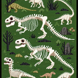 Ultra Soft Area Rug, Non Slip, Stain Resistant, Washable Area Rugs for Living Room, Bedroom, Rustic Vintage Dinosaur Artistry(Green)