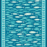 Casual Underwater Scene Decor(Blue)