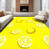 Ultra Soft Area Rug, Non Slip, Stain Resistant, Washable Area Rugs for Living Room, Bedroom, Joyful Modern Geometric Arrangement(Yellow)