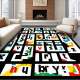 Elegant Minimalist White Alphabet Arrangement(Red)