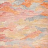 Ultra Soft Area Rug, Non Slip, Stain Resistant, Washable Area Rugs for Living Room, Bedroom, Peach Breeze: Soft, Stylish, and Spacious Rug(Orange)