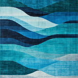 Vibrant Geometric Artistic Expression(Blue)