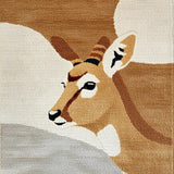 Ultra Soft Area Rug, Non Slip, Stain Resistant, Washable Area Rugs for Living Room, Bedroom, Modern Neutral Animal Print Entryway Carpet(Beige)