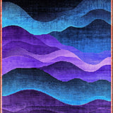 Ultra Soft Area Rug, Non Slip, Stain Resistant, Washable Area Rugs for Living Room, Bedroom, Chic Purple and Blue Harmony(Purple)