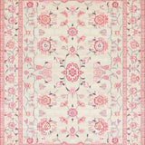 Ultra Soft Area Rug, Non Slip, Stain Resistant, Washable Area Rugs for Living Room, Bedroom, Artful Floral Tapestry Aesthetic(Ivory)