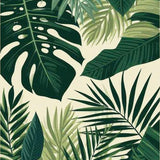 Chic Tropical Greenery Motif(Green)