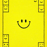 Ultra Soft Area Rug, Non Slip, Stain Resistant, Washable Area Rugs for Living Room, Bedroom, Joyful Modernist Aesthetic Flair(Yellow)