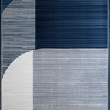 Transitional Medallion Style Decor(Blue)