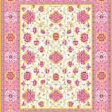Eclectic Whimsical Floral Motif(Pink)