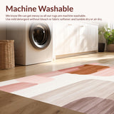 Blush and Taupe Modern Abstract With Irregular Brushstroke Motifs(Beige)