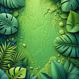 Ultra Soft Area Rug, Non Slip, Stain Resistant, Washable Area Rugs for Living Room, Bedroom, Tropical Palm Leaf Kitchen Non-Slip Runner Rug(Green)