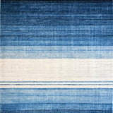 Ultra Soft Area Rug, Non Slip, Stain Resistant, Washable Area Rugs for Living Room, Bedroom, Modern Gradient Stripe Rug(Blue)