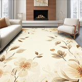 Ultra Soft Area Rug, Non Slip, Stain Resistant, Washable Area Rugs for Living Room, Bedroom, Boho Chic Floor Runner for Hallway Entrance(Beige)