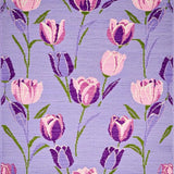 Ultra Soft Area Rug, Non Slip, Stain Resistant, Washable Area Rugs for Living Room, Bedroom, Delicate Lavender Floral Print Ensemble(Purple)